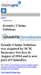 Mobile Screenshot of graniteclaims.com